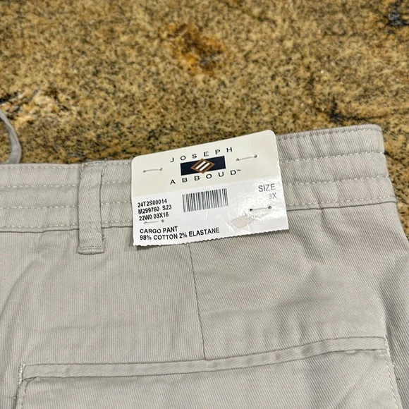 JOSEPH ABBOUD New Cargo Pants SIZE 3X Gray - Picture 3 of 7